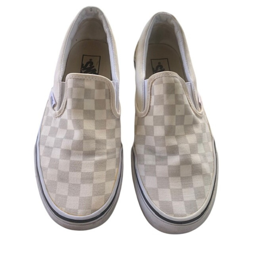 Vans Classic Checkerboard Slip-On Sneakers Canvas Shoes Women's 8.5 Men's 7
